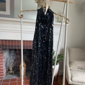 Fun short black sequin dress